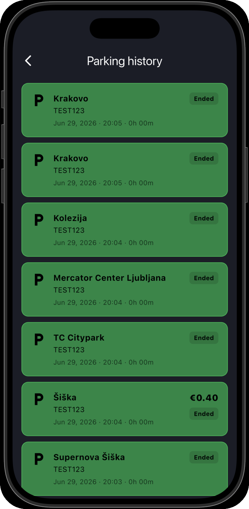 Zgodovina transakcij
